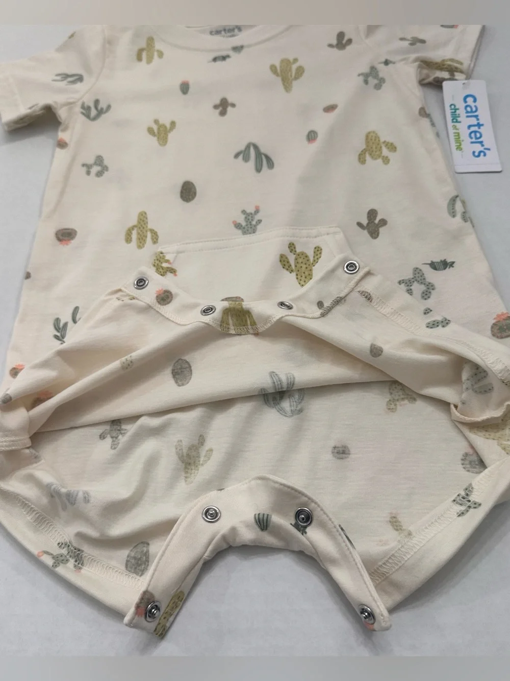 Carter's Child of Mine Baby Boy Cactus Print Romper, Size 24 Months
